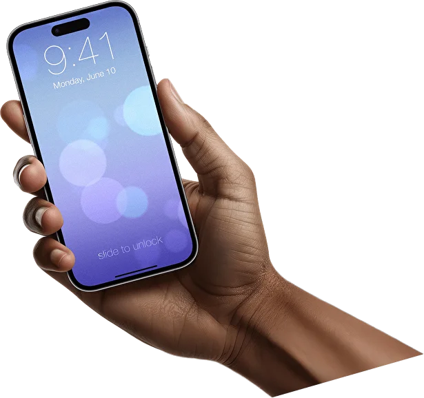 A mobile phone presenting interactive operator offers